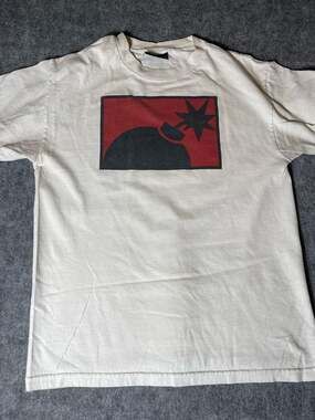 The Hundreds Adam Bomb Half Bomb Graphic T-Shirt White Medium